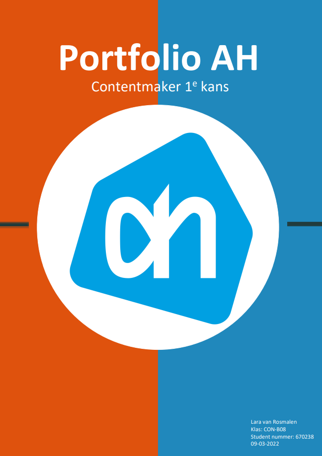 Communicatieportfolio Albert Heijn - Studieopdracht Lara