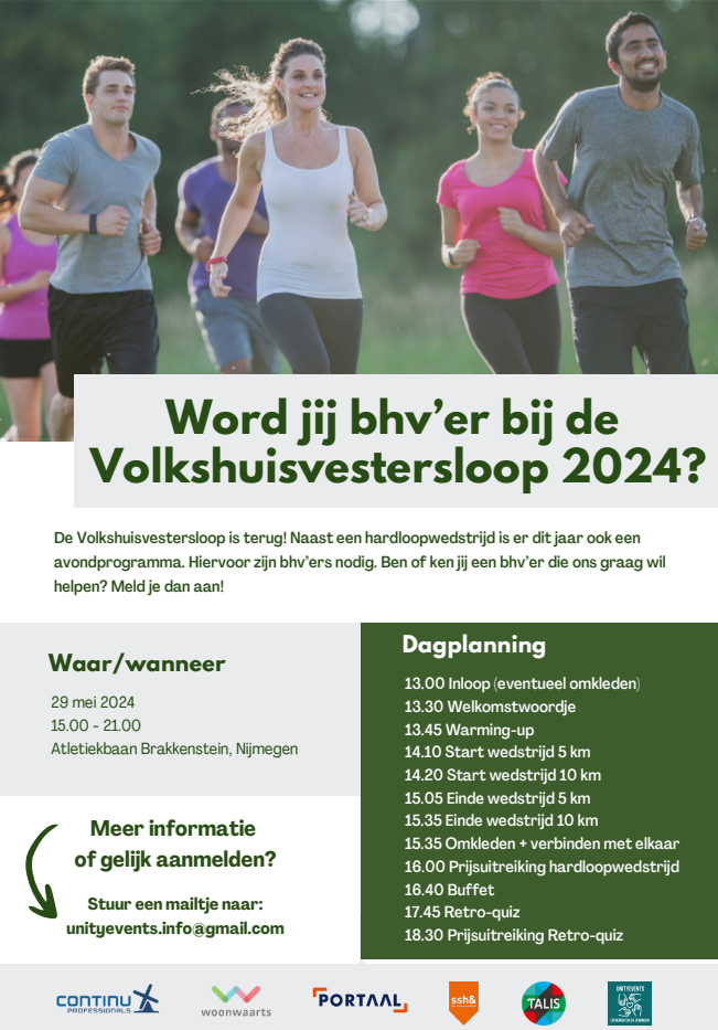Flyer bhv'ers Volkshuisvestersloop 2024